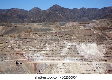 Open Pit Copper Mine Near Hayden, Arizona