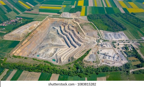 Open Pit Mine - Aerial View