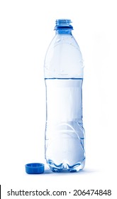 Open Plastic Bottle Of Water