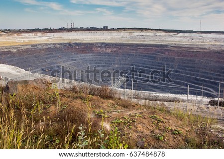 Open quarry of the Stoilensky Mining and Processing Plant 