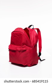 Open Red School Bag