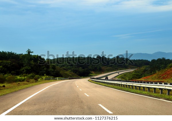 Open Road East Coast Expressway Lebuhraya Stock Photo Edit Now 1127376215