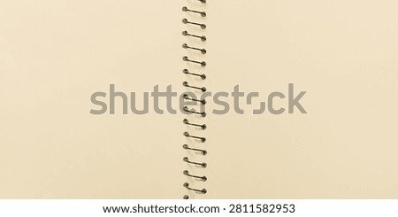 Open spiral notebook with blank pages background for writing, journaling, stationery, mockups, and creative design projects.