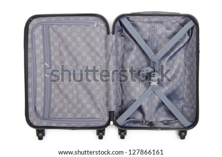 Open suitcase