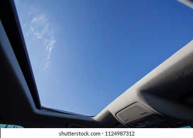 Open Sunroof Look Up To Sky