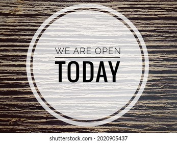 open today word concept with background  - Shutterstock ID 2020905437