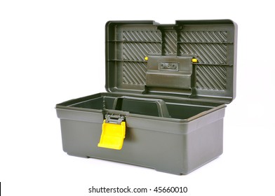 Open Toolbox Isolated On White, With Clipping Path