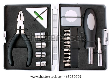 Open toolbox. Top view.