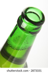 Open Top Of Beer Bottle, Close Up.