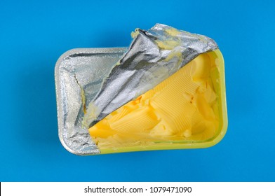 Open Tub Of Margarine 