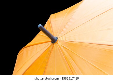 Open Umbrella Isolated On Black Background