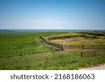 Open view across the Feed Yard Scenic Overlook outside of Dodge City, Kansas.