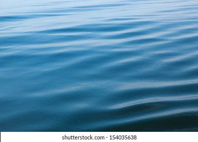 Open Water With Ripples On A Pond In Maine