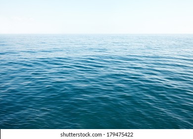 Open Water Surface Of The Sea