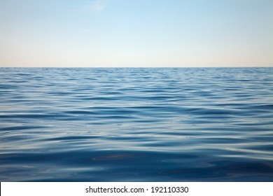 Open Water Surface Of The Sea