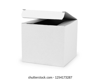 Open White Box On White Background Stock Photo 1254173287 | Shutterstock