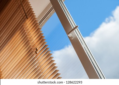 Open Window And Blue Sky