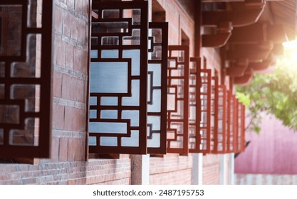 Open windows of ancient Chinese architecture - Powered by Shutterstock