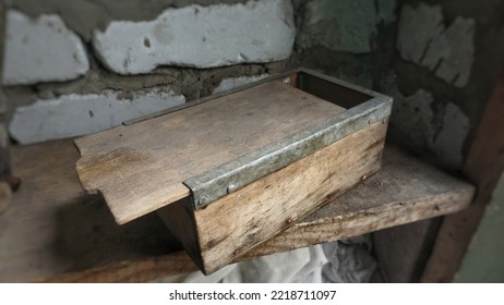 Open Wooden Tool Box In Pantry