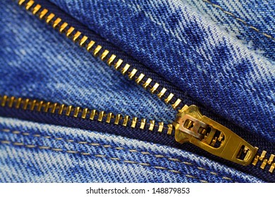 Open Zipper Blue Jeans Stock Photo 148879853 | Shutterstock
