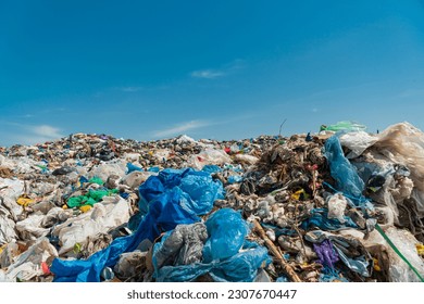 Open-air landfill. Plastic and polyethylene waste. - Powered by Shutterstock