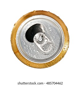 Opened Beer Can, Top View