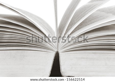 opened book