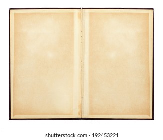 Opened Book Isolated Old Paper Texture Stock Photo (Edit Now) 192453221