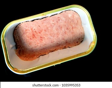 Opened Can Of Spam Isolated,