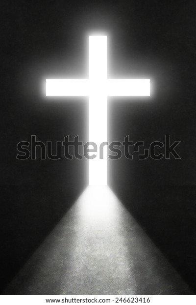 Opened Door Bright Light Cross Stock Photo 246623416 | Shutterstock