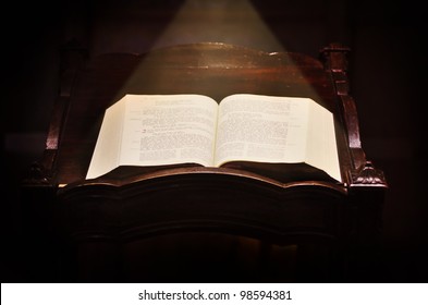 bible on pulpit