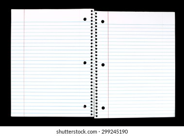 Opened Spiral Notebook Stock Photo 299245190 | Shutterstock