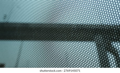 Opened sunshade. Car side window curtains sunshades. Sunblind curtain in a modern car.