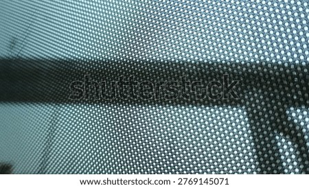 Opened sunshade. Car side window curtains sunshades. Sunblind curtain in a modern car.