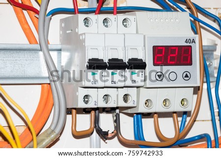 opened switch box electrical fuse blows stock photo (edit now Fuse Cap Wire opened switch box with electrical fuse blows one wire is burnt