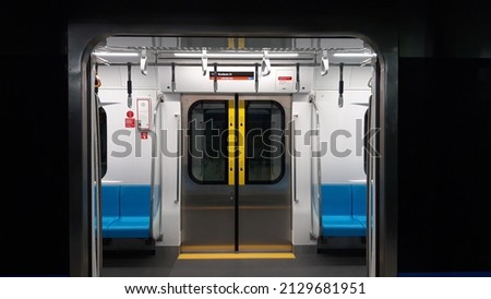 Opened Train Door from the front