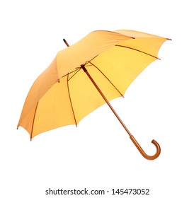 opened umbrella isolated on white background 