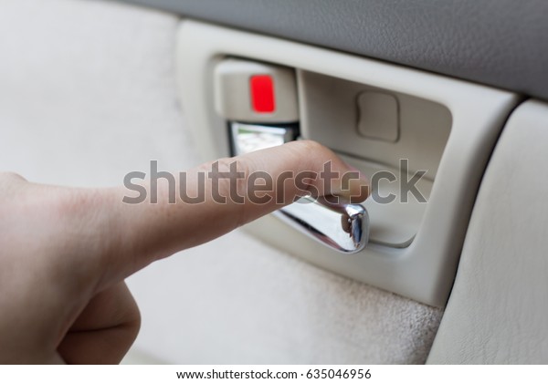 Opening Car Door Closeup Hand Selective Stock Photo Edit Now