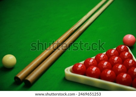 opening frame of the snooker