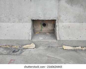 Opening At Parapet Wall For Street Lighting Ducting