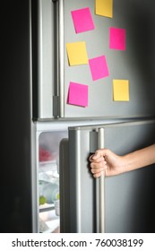 Opening A Refrigerator Door