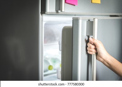 Opening Refrigerator Door Stock Photo 777580300 | Shutterstock