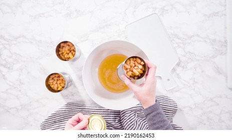 Openning Canned White Beans With Can Opener.