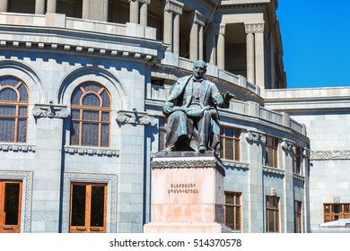 Opera And Ballet National Academic Theater, Monument Of Alexander Spendiaryan In Yerevan, Armenia.