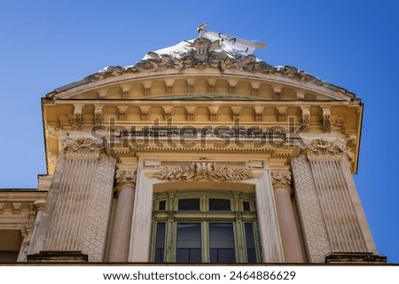 Opera de Nice (Nice Opera House). The current opera house was built in 1882 and inaugurated under the name of Municipal Theater. Nice, French Riviera, France.