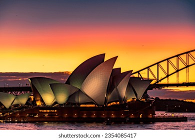 Opera house and evening view in Australia, Sydney - Powered by Shutterstock