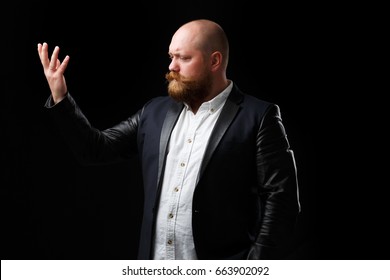 Opera singer with ginger beard