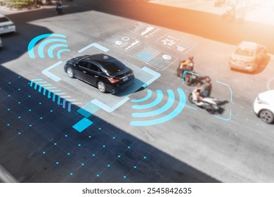 Operating a communication and detection system Using a driving safety alert system in public mechanism for alerting oncoming cars Keeping drivers safe