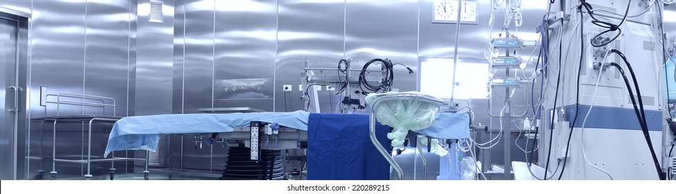 Operating room. Interior and modern equipment 