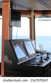 The Operating System OS On The Dynamic Positioning (DP) On The Supply Ship Anchor Handling Tug Supply (AHTS) Is Used As The User Interface Of A Modern System In The Maritime World. Modern Navigation